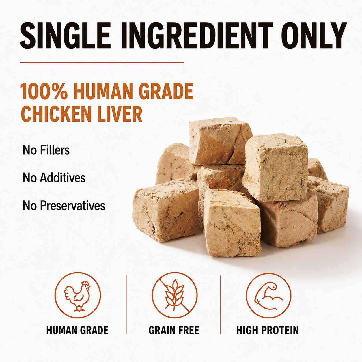 Freeze-Dried Chicken Liver Treats for Dogs & Cats | PAWLI