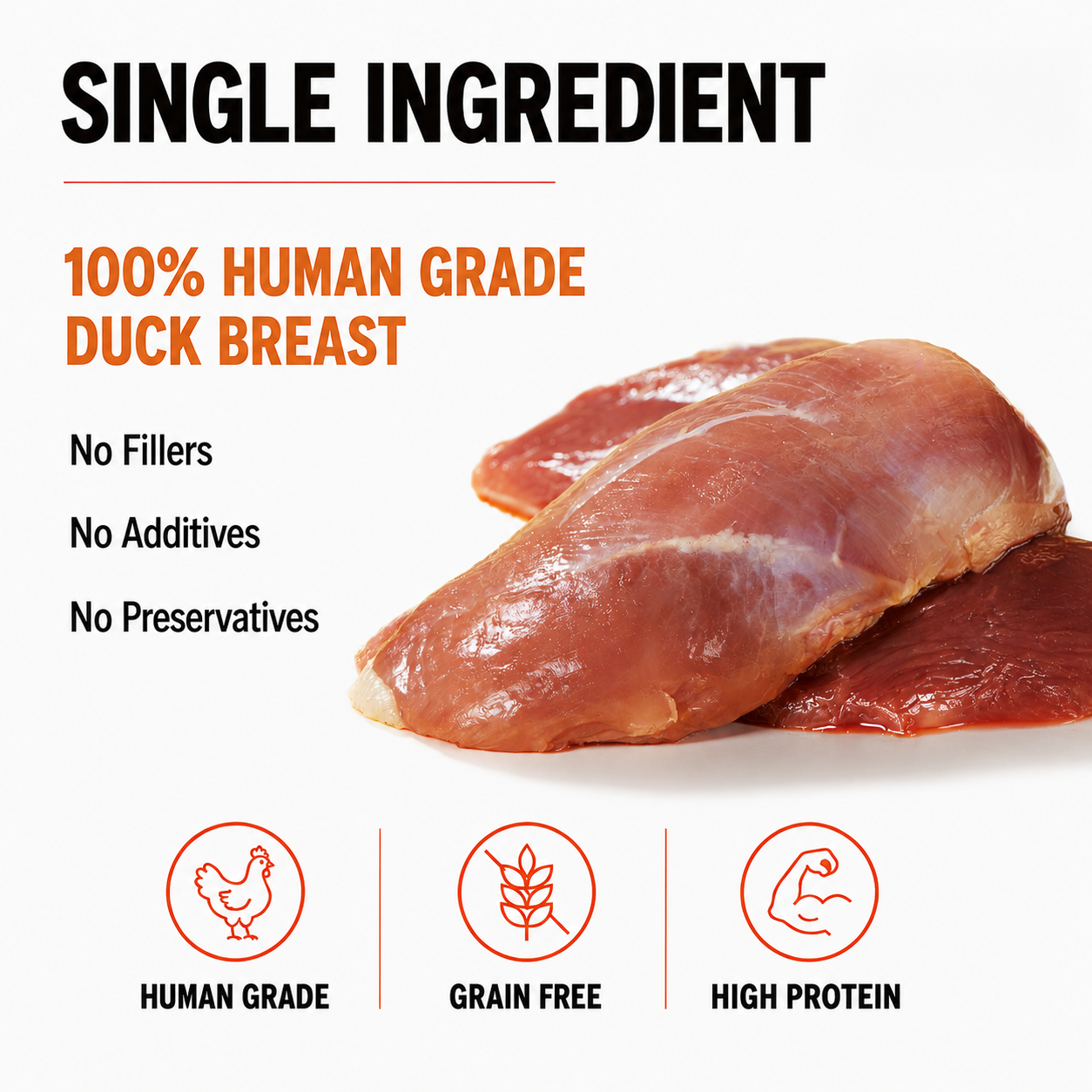 Air-Dried Duck Jerky Treats for Dogs | PAWLI