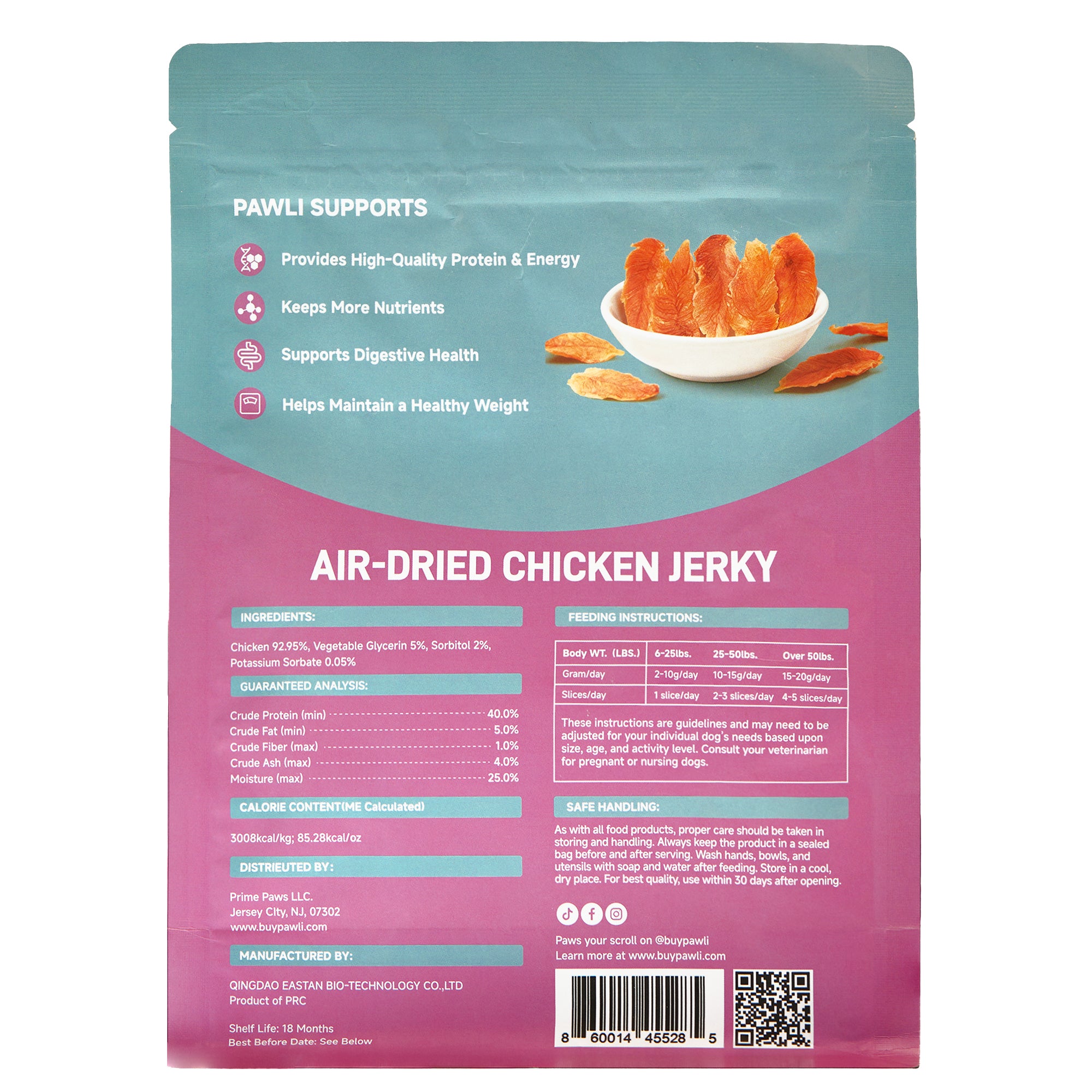 Pawli Air-Dried Chicken Jerky