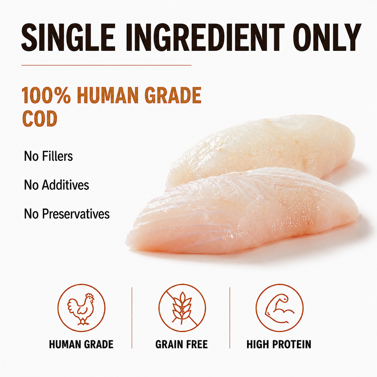 Freeze-Dried Cod Cube Treats for Dogs & Cats | PAWLI