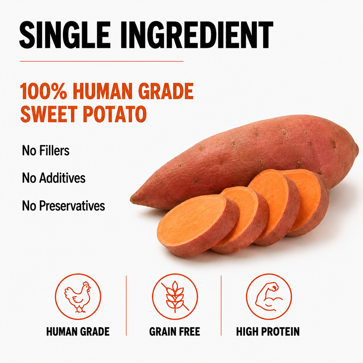 Air-Dried Sweet Potato Treats for Dogs | PAWLI