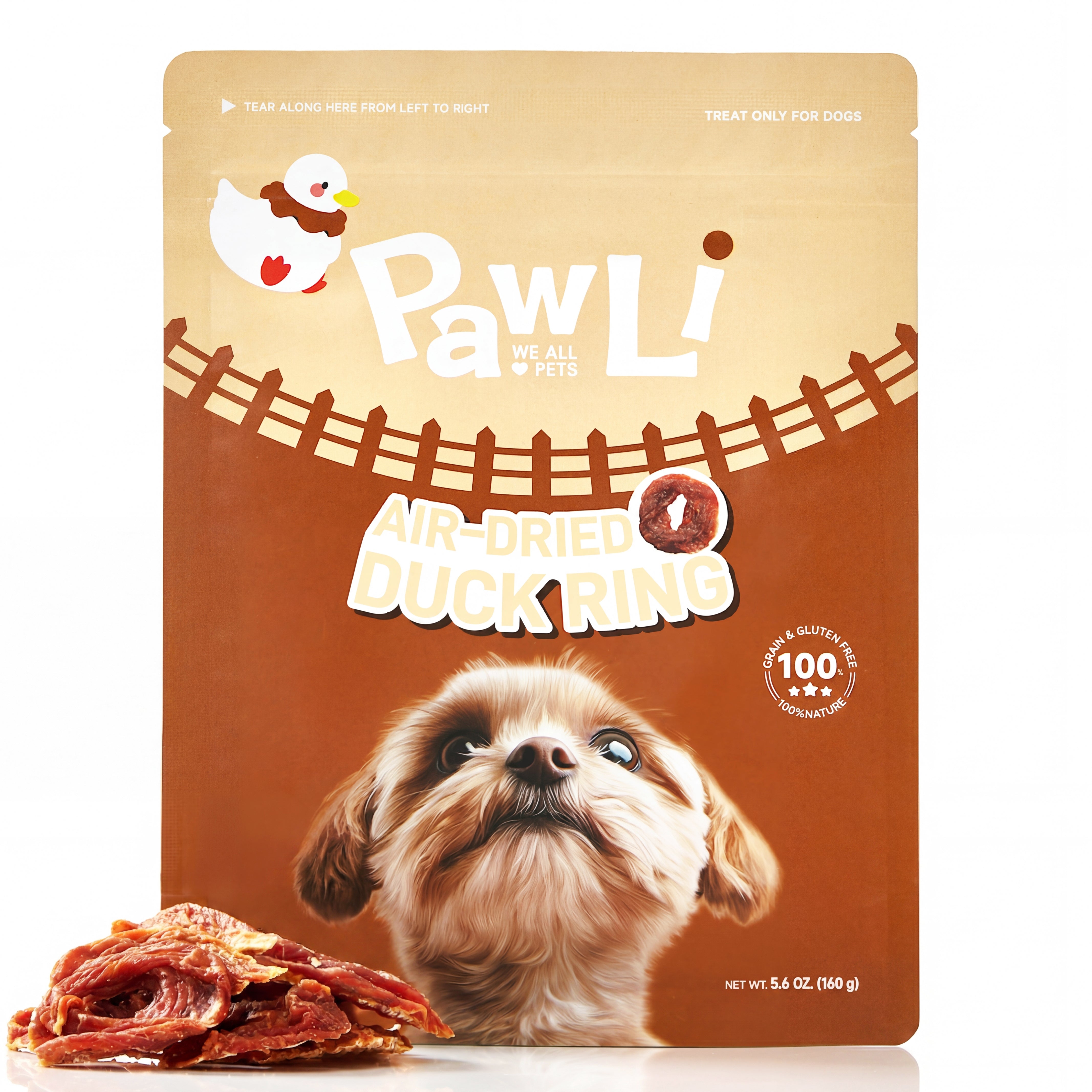 Air-Dried Duck Ring Treats for Dogs | PAWLI