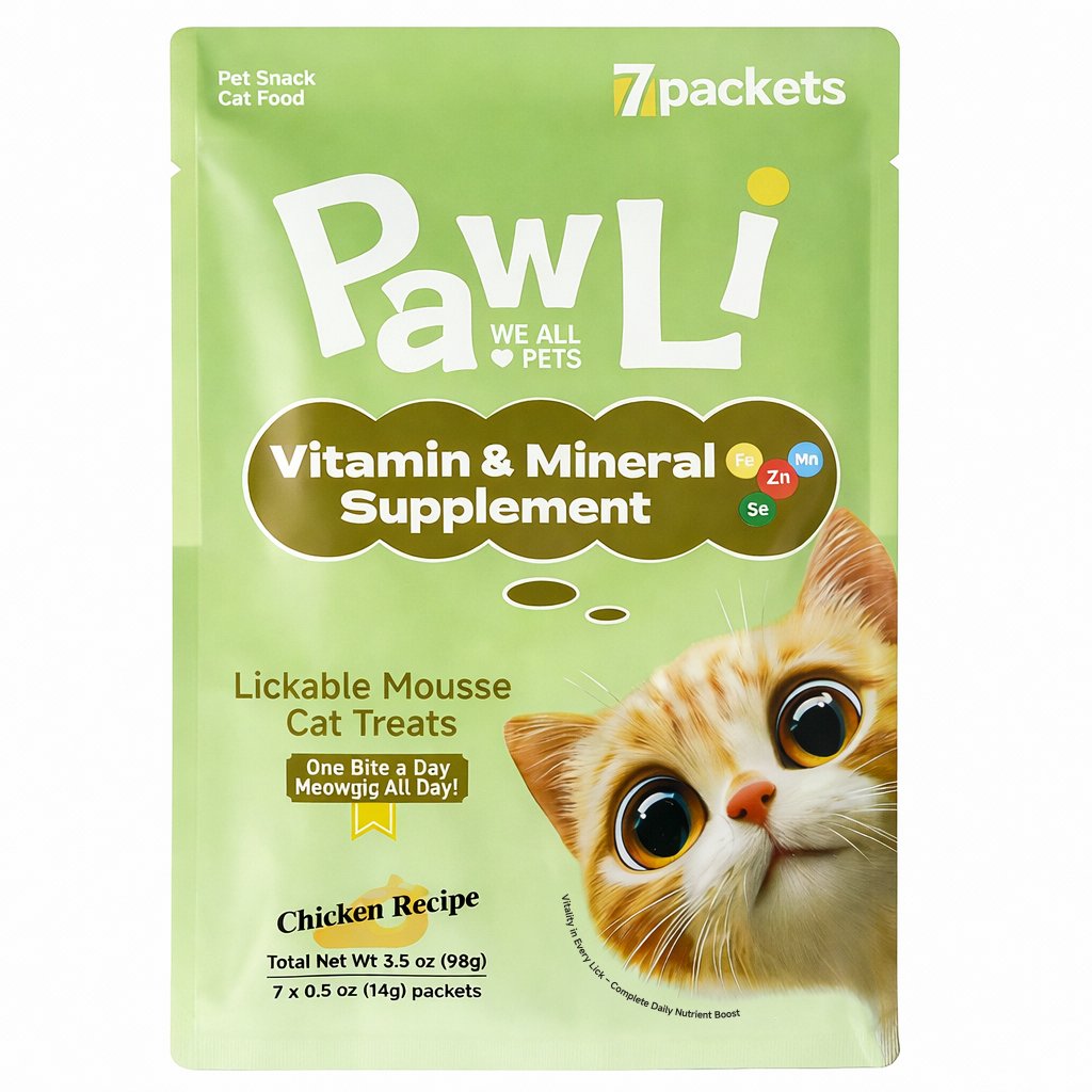 PAWLI Functional Vitamins and Minerals Lickable Cat Treats